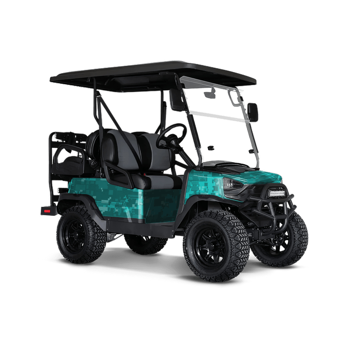 Digital Elite Tiffany Blue Golf Cart Wraps
