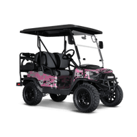 Digital Pink Tiger Golf Cart Wraps