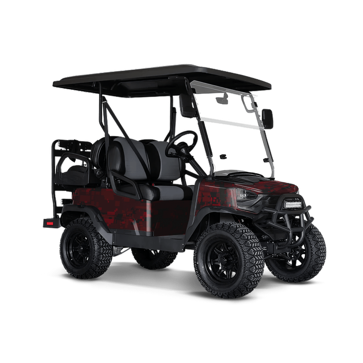 Digital Vampire Red Golf Cart Wraps