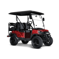 Ragged Elite Red Golf Cart Wraps