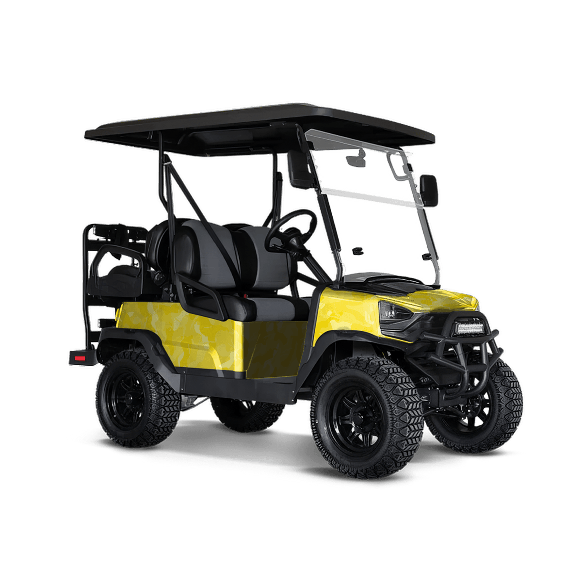 Ragged Elite Yellow Golf Cart Wraps