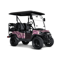 Ragged Floral Golf Cart Wraps