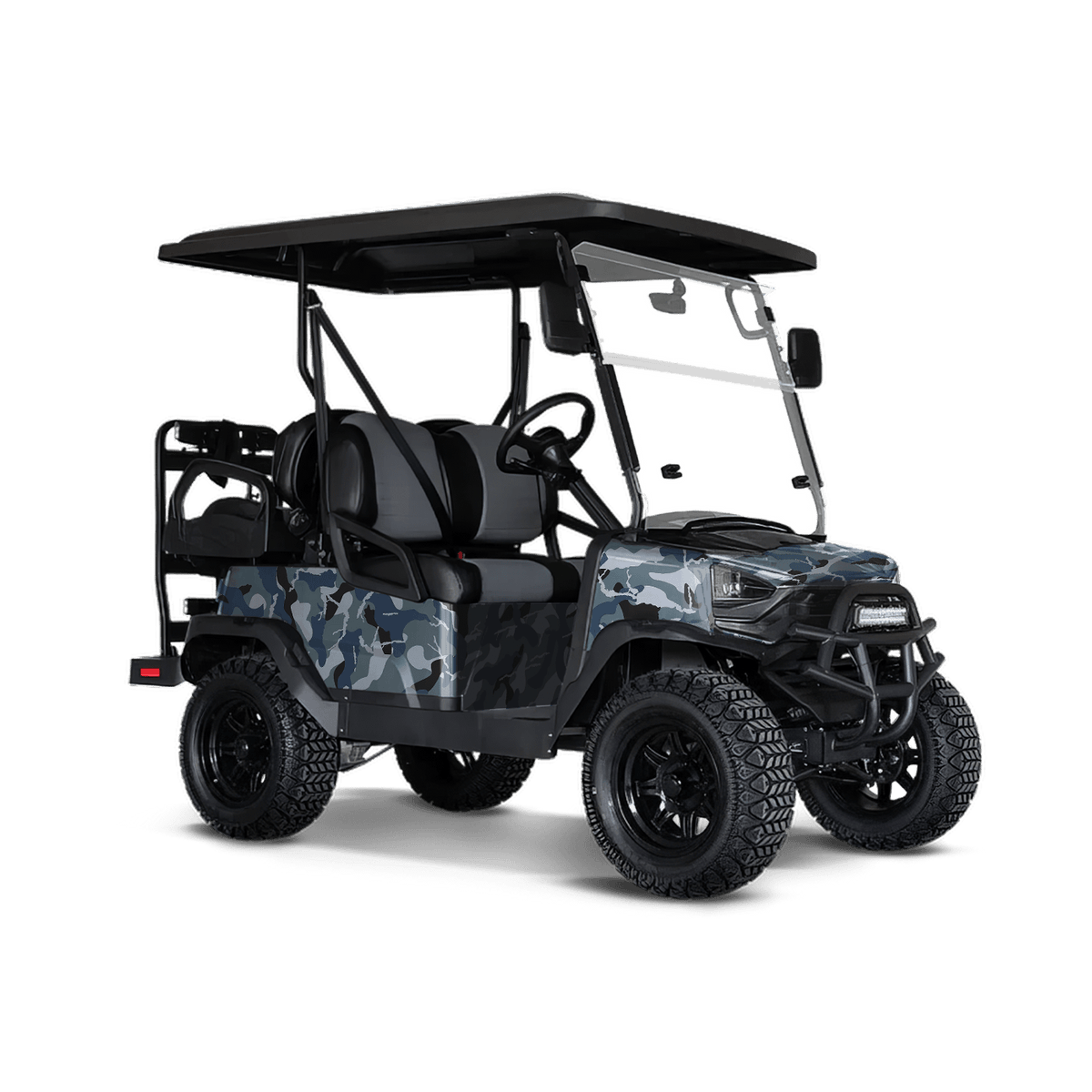 Ragged Navy Golf Cart Wraps