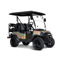 Ragged Sherbert Golf Cart Wraps