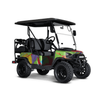 Paint Splatter Green Golf Cart Wraps