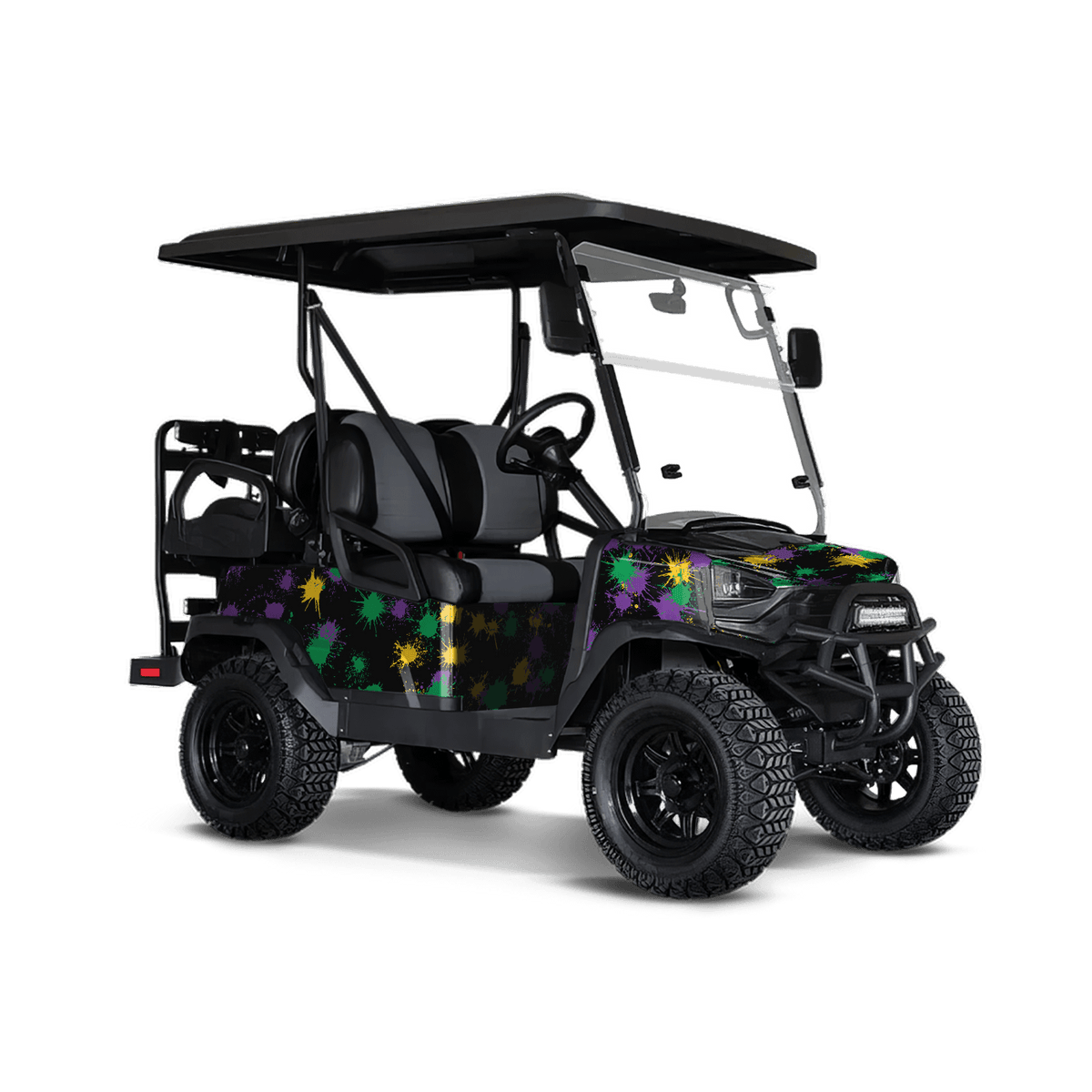 Paintball Mardi Gras Golf Cart Wraps