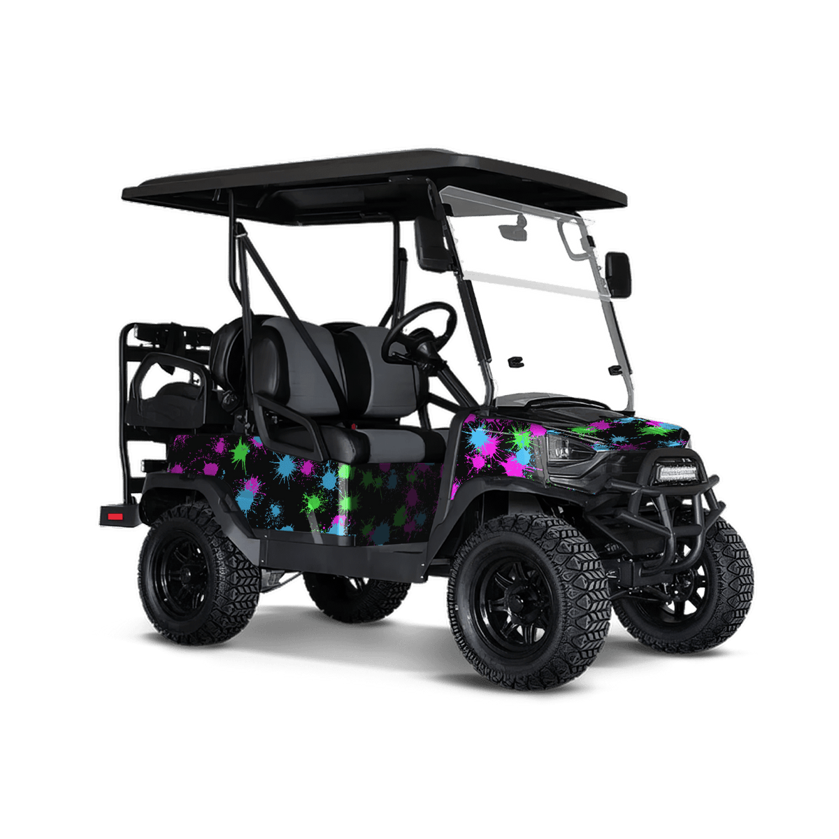 Paintball Retro Golf Cart Wraps