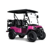 Party Popper Elite Magenta Golf Cart Wraps