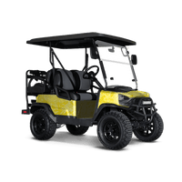 Party Popper Elite Yellow Golf Cart Wraps