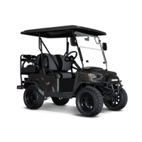 Rust 3D Black Golf Cart Wraps