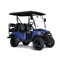 Rust 3D Royal Blue Golf Cart Wraps