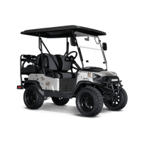 Rust 3D White Golf Cart Wraps
