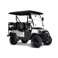 Sharp Elite White Golf Cart Wraps