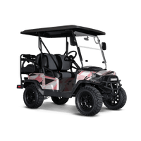 Sharp Pink Golf Cart Wraps