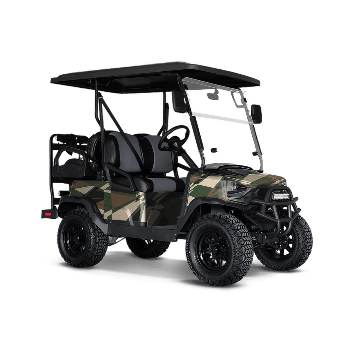 Sharp Woodland Golf Cart Wraps