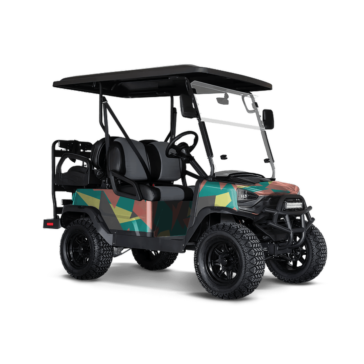 Shattered Fiesta Golf Cart Wraps