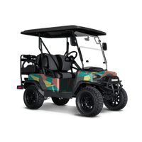 Shattered Fiesta Golf Cart Wraps