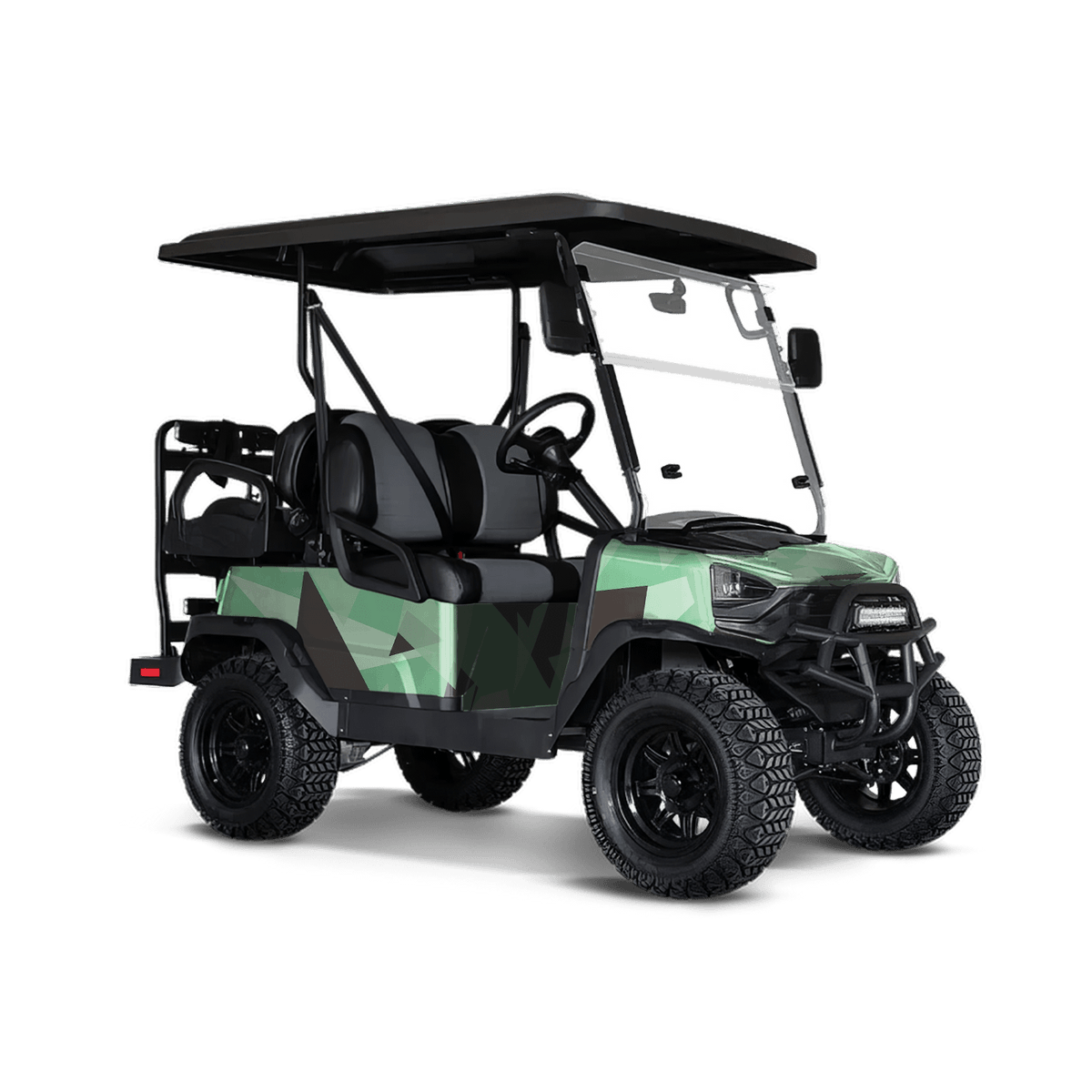 Shattered Mint Chocolate Chip Golf Cart Wraps