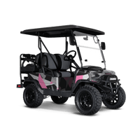 Shattered Pink Tiger Golf Cart Wraps