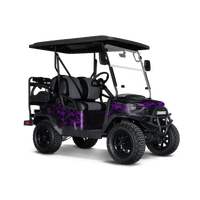 Skull Purple Golf Cart Wraps