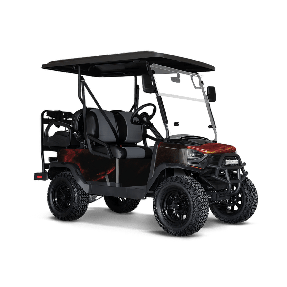 Stone Lava Rock Marble Golf Cart Wraps