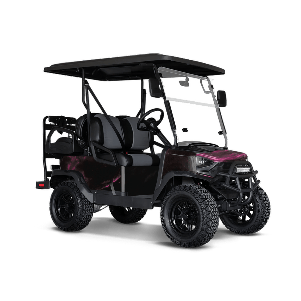 Stone Rosa Caldo Black Marble Golf Cart Wraps