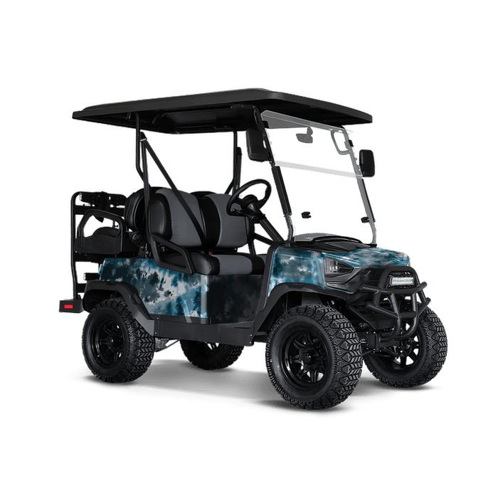 Tie Dye Acid Wash Golf Cart Wraps