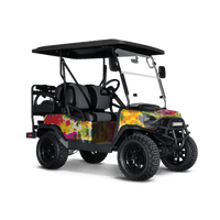 Tie Dye Flower Child Golf Cart Wraps