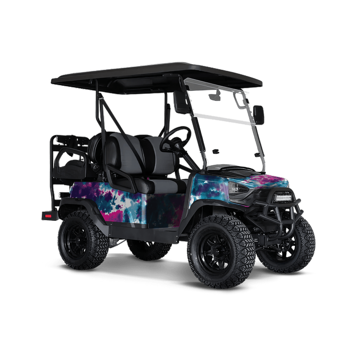 Tie Dye Teen Spirit Golf Cart Wraps
