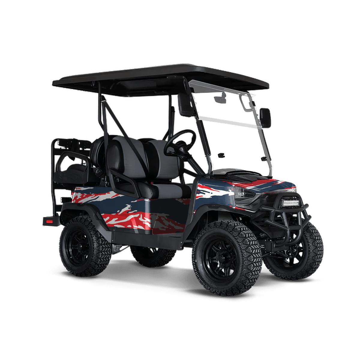 Vietnam Tiger Stripe America Golf Cart Wraps