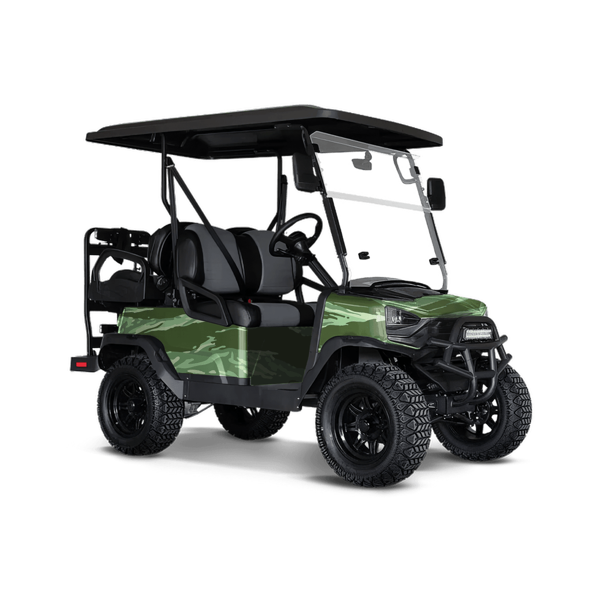 Vietnam Tiger Stripe Pistachio Golf Cart Wraps
