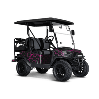 Vivid Hex Magenta Golf Cart Wraps