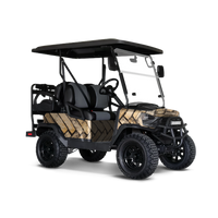 Woodgrain Amsterdam Golf Cart Wraps