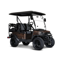 Woodgrain Atlanta Golf Cart Wraps