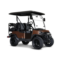 Woodgrain Bogota Golf Cart Wraps