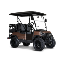 Woodgrain Caracas Golf Cart Wraps