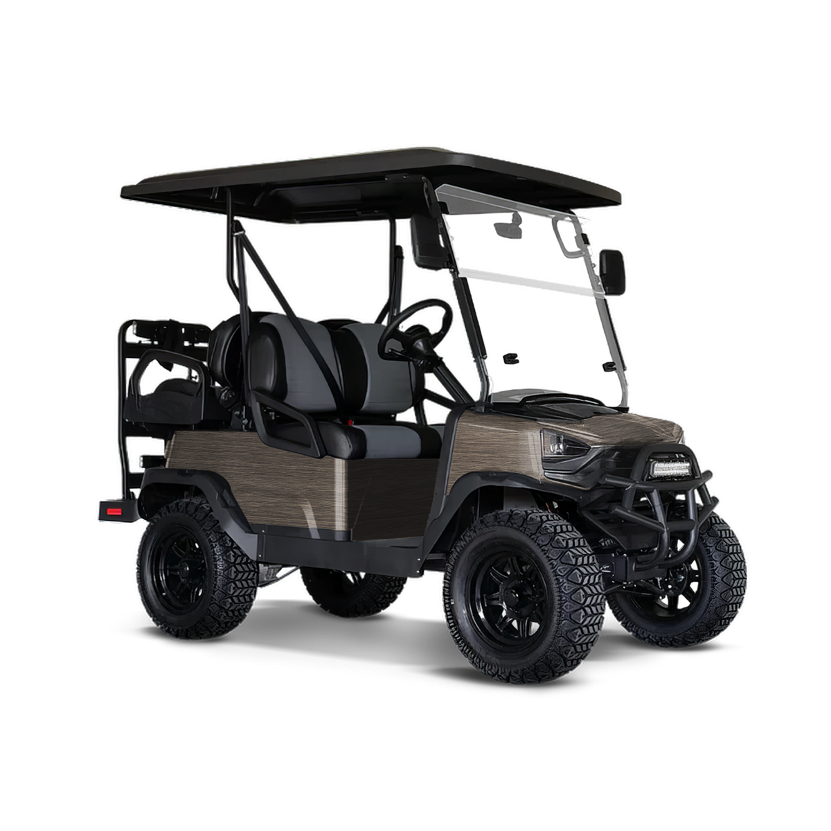 Woodgrain Douala Golf Cart Wraps