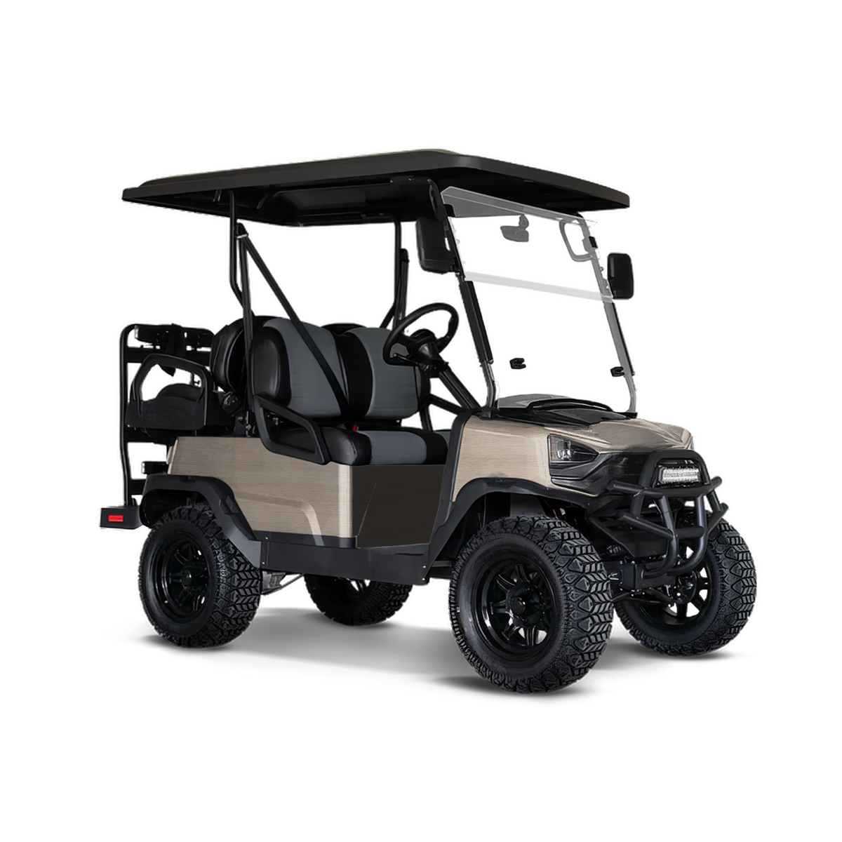 Woodgrain Stockholm Golf Cart Wraps