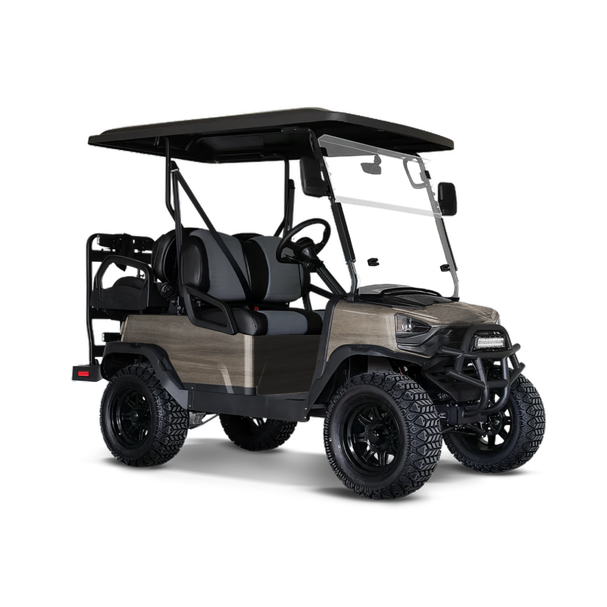Woodgrain Washington Golf Cart Wraps