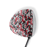 Driver Left Handed Classic Red Tiger Vinyl Wrap Skin