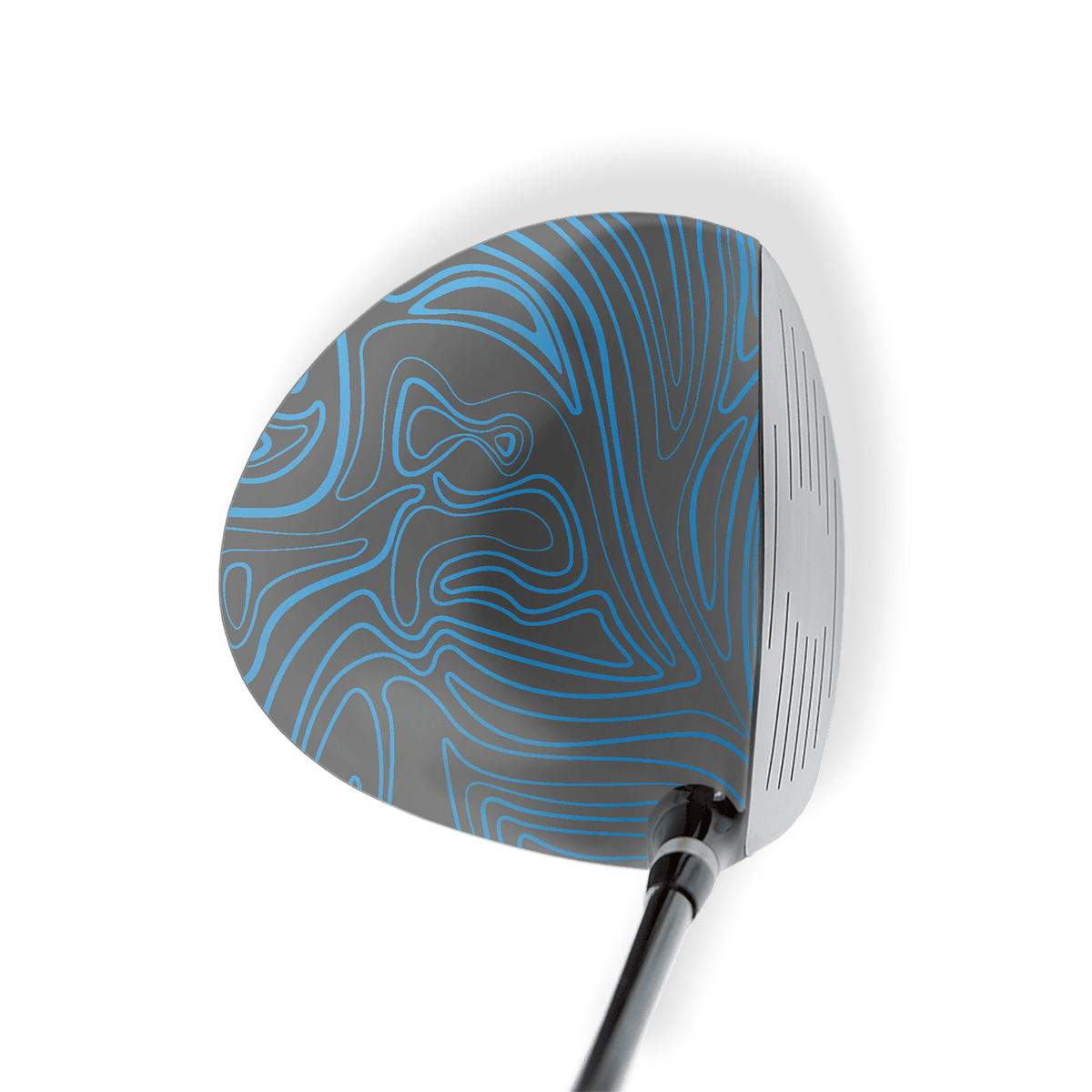 Driver Left Handed Damascus Blue Vinyl Wrap Skin