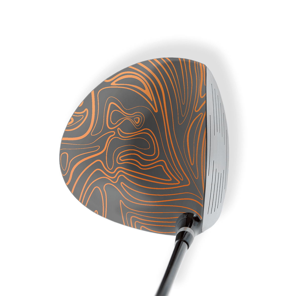 Driver Left Handed Damascus Orange Vinyl Wrap Skin