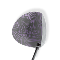 Driver Left Handed Damascus Purple Vinyl Wrap Skin