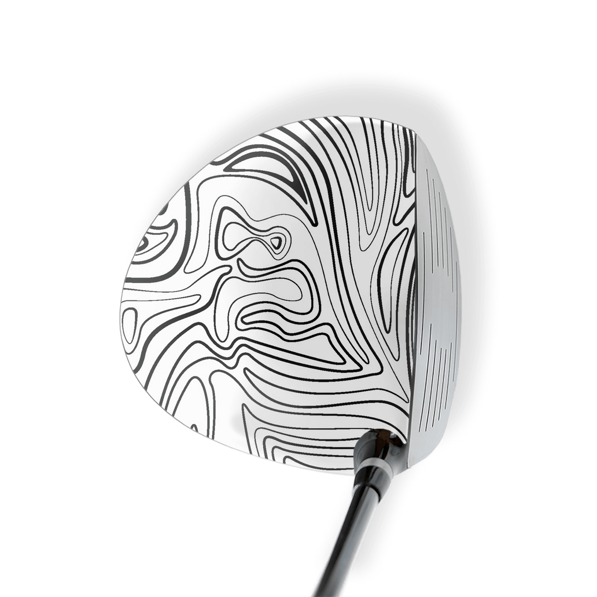 Driver Left Handed Damascus White Vinyl Wrap Skin