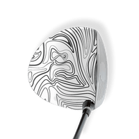 Driver Left Handed Damascus White Vinyl Wrap Skin