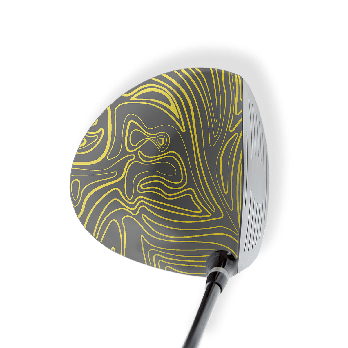 Driver Left Handed Damascus Yellow Vinyl Wrap Skin