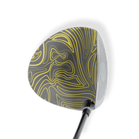 Driver Left Handed Damascus Yellow Vinyl Wrap Skin
