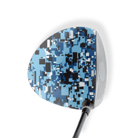 Driver Left Handed Digital Baby Blue Vinyl Wrap Skin
