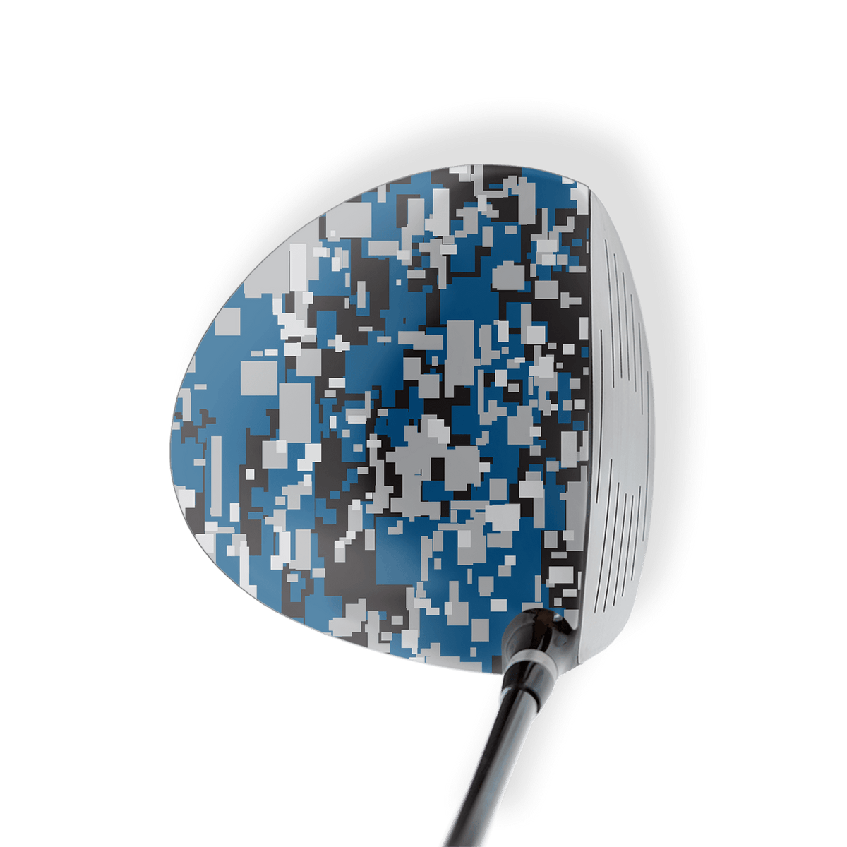 Driver Left Handed Digital Blue Tiger Vinyl Wrap Skin