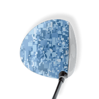Driver Left Handed Digital Cool Blue Vinyl Wrap Skin